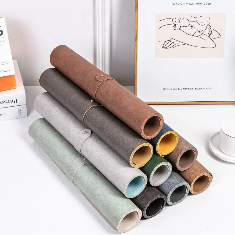 Homixy Saddle Reversible Leather Desk Pad — Homixy Modern Desks & Workspace Accessories — view 2