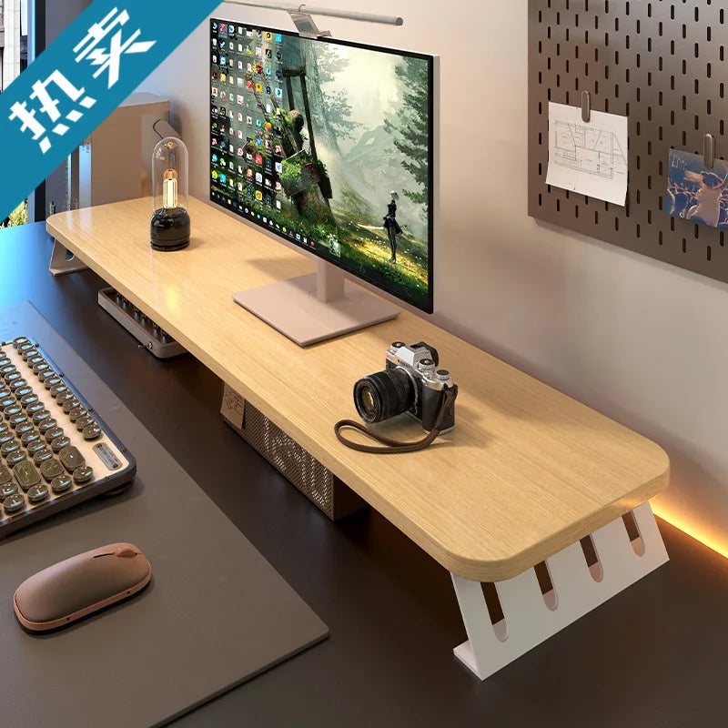 Homixy Loft Wood Laptop Riser Shelf — Homixy Modern Desks & Workspace Accessories