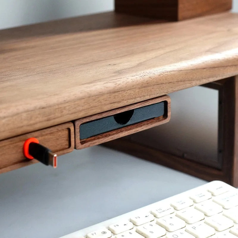 Homixy Tenon Solid Wood Modular Monitor Riser — Homixy Modern Desks & Workspace Accessories — view 4