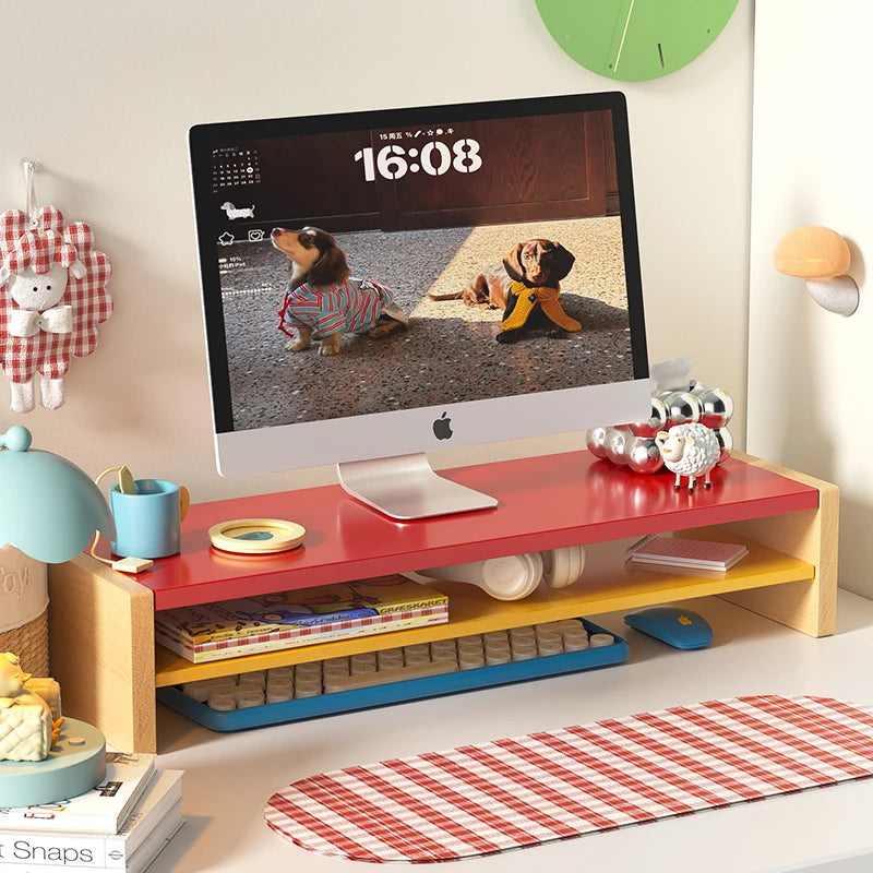 Homixy Ledger Deep-Shelf Monitor Riser — Homixy Modern Desks & Workspace Accessories