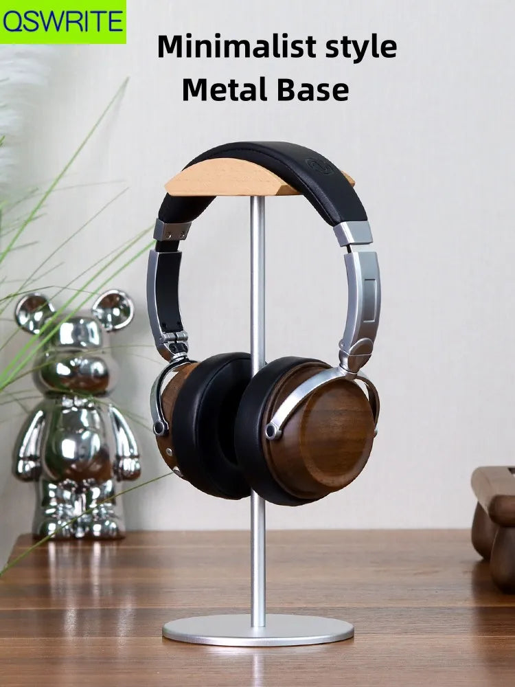 Homixy Crest Solid Walnut Headphone Perch — Homixy Modern Desks & Workspace Accessories — view 2