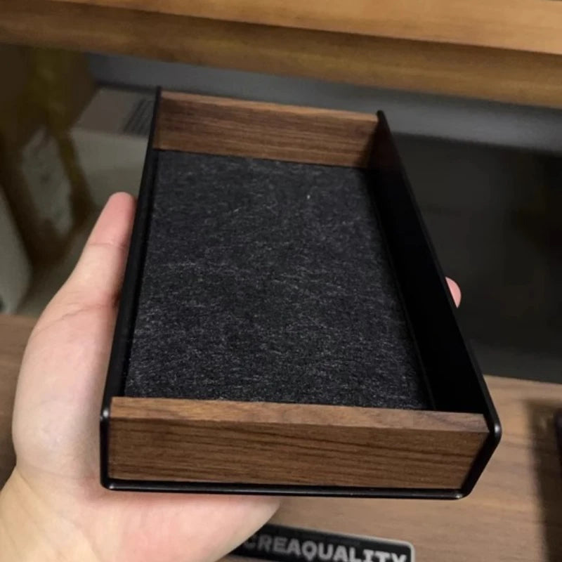 Homixy Module Walnut Laptop Stand and Organiser — Homixy Modern Desks & Workspace Accessories