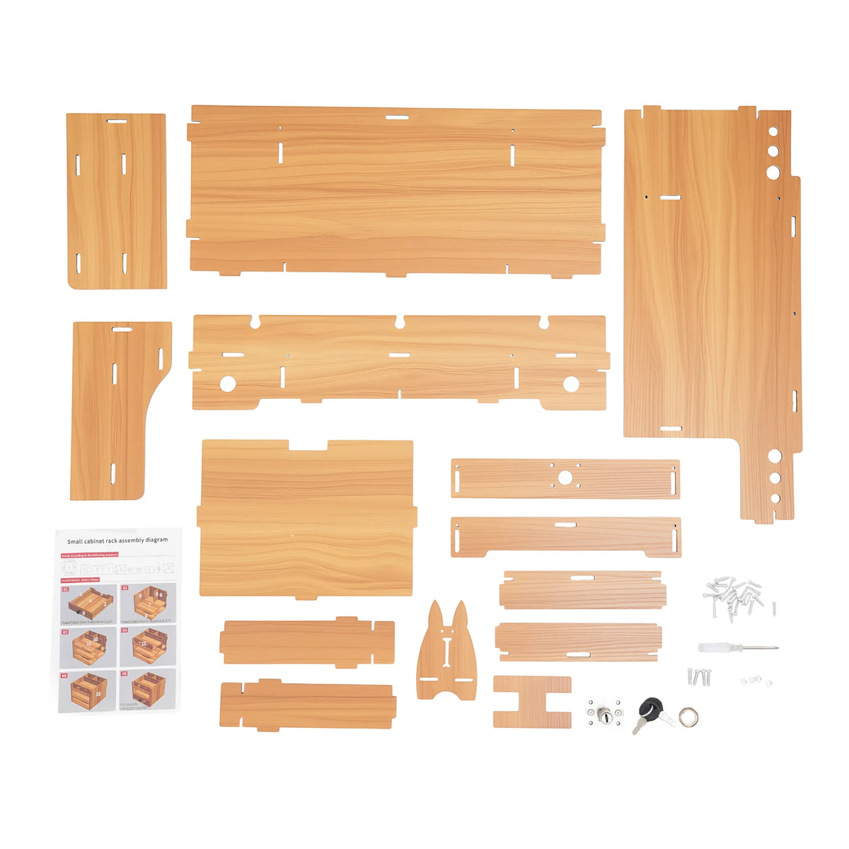 Homixy Notch Wood Monitor Riser with Drawer — Homixy Modern Desks & Workspace Accessories — view 5