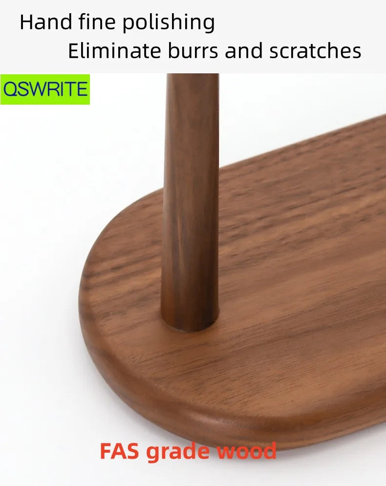 Homixy Twin Walnut Dual Headphone Hanger — Homixy Modern Desks & Workspace Accessories — view 4