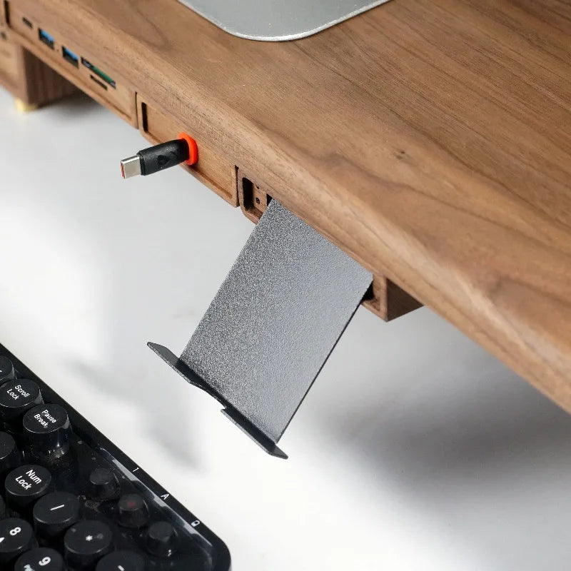Homixy Tenon Solid Wood Modular Monitor Riser — Homixy Modern Desks & Workspace Accessories