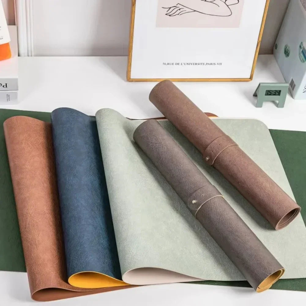 Homixy Heirloom Double-Sided Vegan Leather Desk Mat — Homixy Modern Desks & Workspace Accessories — view 5