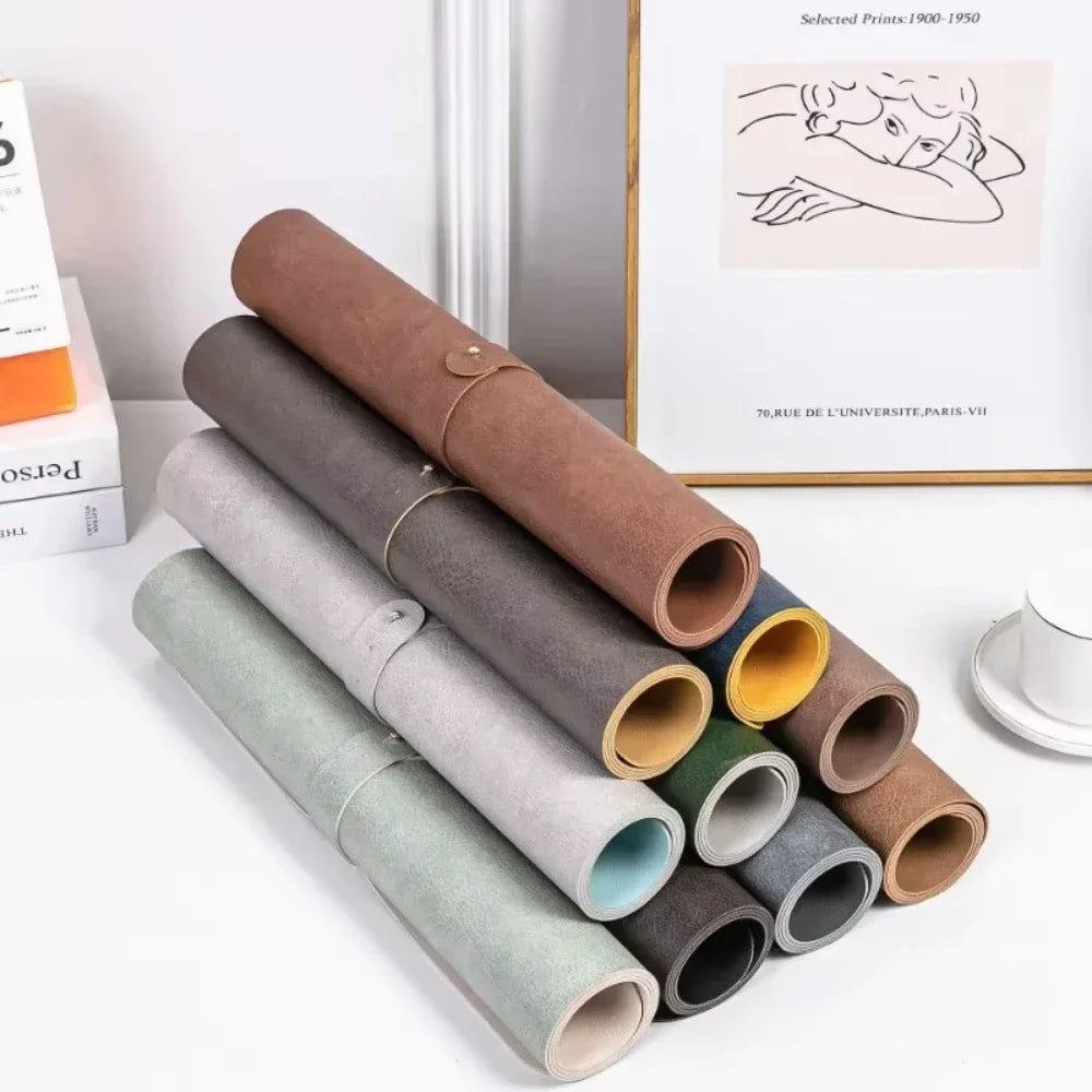Homixy Heirloom Double-Sided Vegan Leather Desk Mat — Homixy Modern Desks & Workspace Accessories — view 4