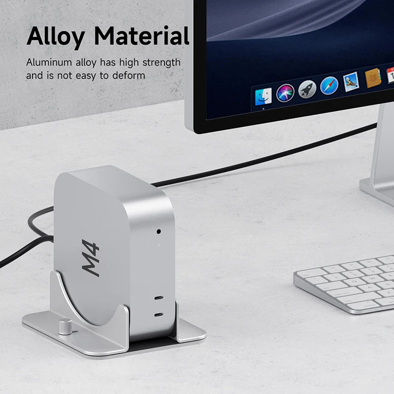 Homixy Perch Aluminium Mini-PC Vertical Stand — Homixy Modern Desks & Workspace Accessories — view 5