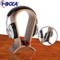 Homixy Column Walnut Headphone Tower — Homixy Modern Desks & Workspace Accessories