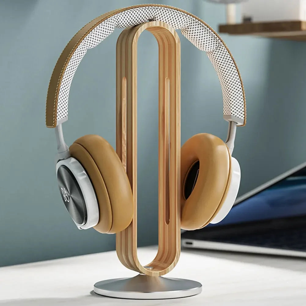 Homixy Bough Bamboo and Aluminium Headphone Stand — Homixy Modern Desks & Workspace Accessories