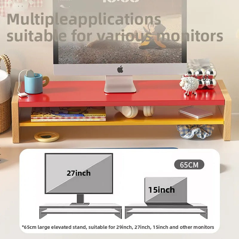 Homixy Ledger Deep-Shelf Monitor Riser — Homixy Modern Desks & Workspace Accessories — view 3