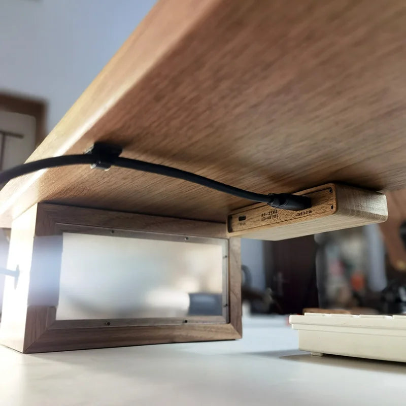 Homixy Node Walnut Four-Port Desk Dock — Homixy Modern Desks & Workspace Accessories — view 4