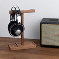 Homixy Grain Rustic Walnut Headphone Stand — Homixy Modern Desks & Workspace Accessories