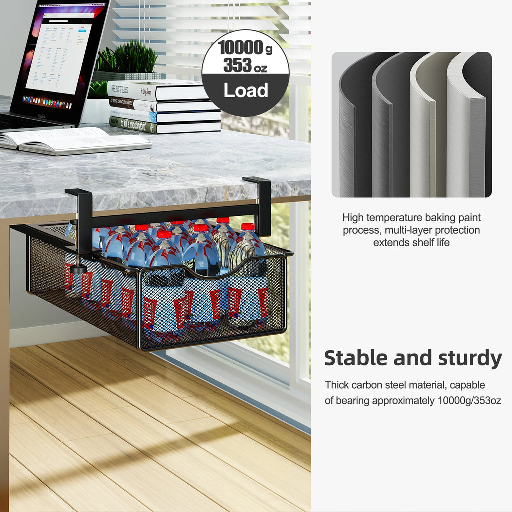 Homixy Runner Rod-Mount Under-Desk Drawer — Homixy Modern Desks & Workspace Accessories — view 5