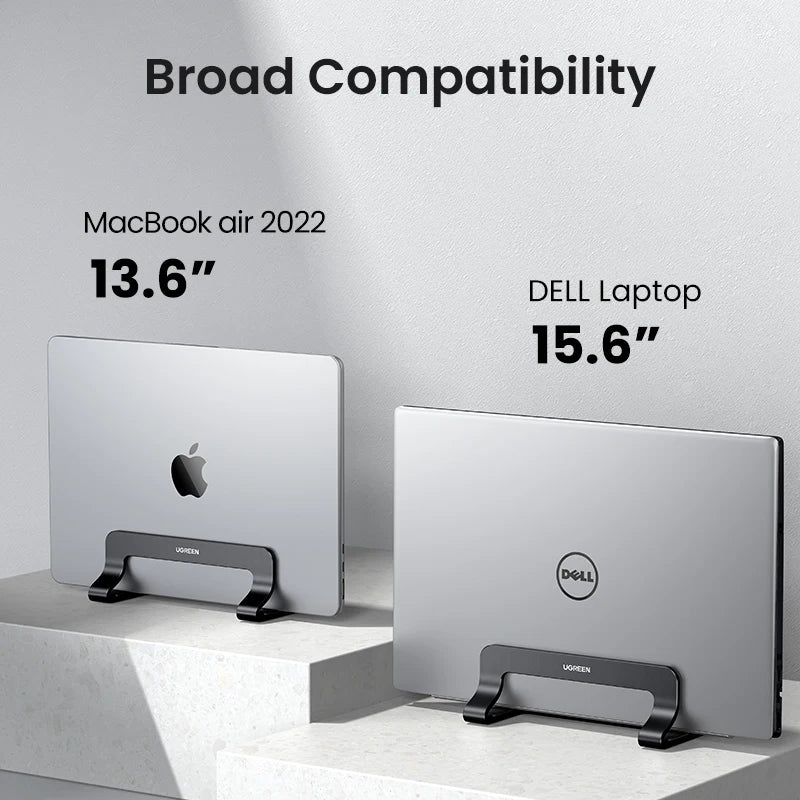 Homixy Slot Aluminium Vertical Laptop Stand — Homixy Modern Desks & Workspace Accessories — view 4