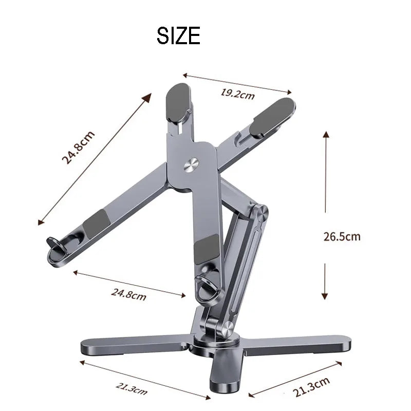 Homixy Arc Rotating Aluminium Laptop Stand — Homixy Modern Desks & Workspace Accessories — view 2