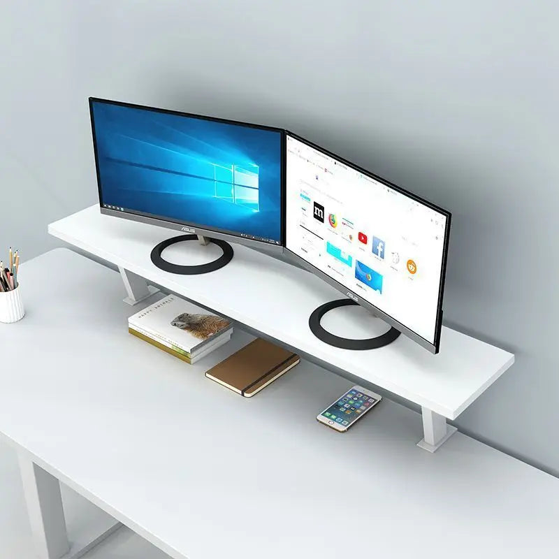Homixy Clamp Edge-Mount Wooden Storage Rack — Homixy Modern Desks & Workspace Accessories — view 2
