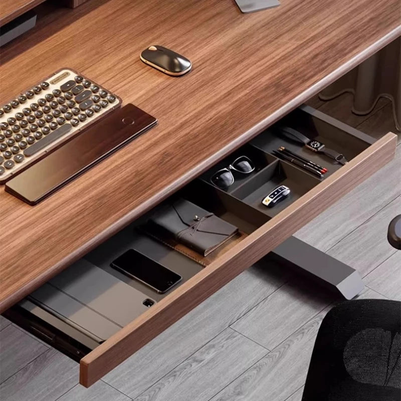 Homixy Rail Black Walnut Under-Desk Tray — Homixy Modern Desks & Workspace Accessories — view 3