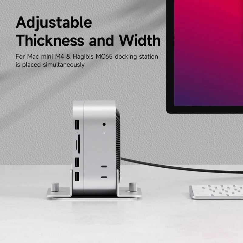 Homixy Perch Aluminium Mini-PC Vertical Stand — Homixy Modern Desks & Workspace Accessories — view 4