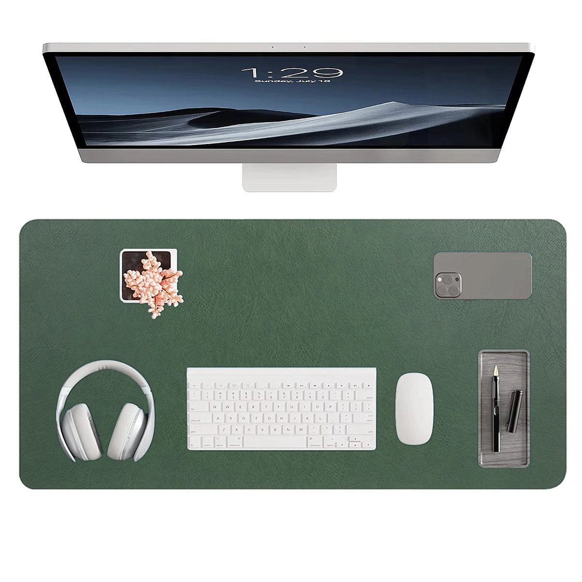 Homixy Heirloom Double-Sided Vegan Leather Desk Mat — Homixy Modern Desks & Workspace Accessories