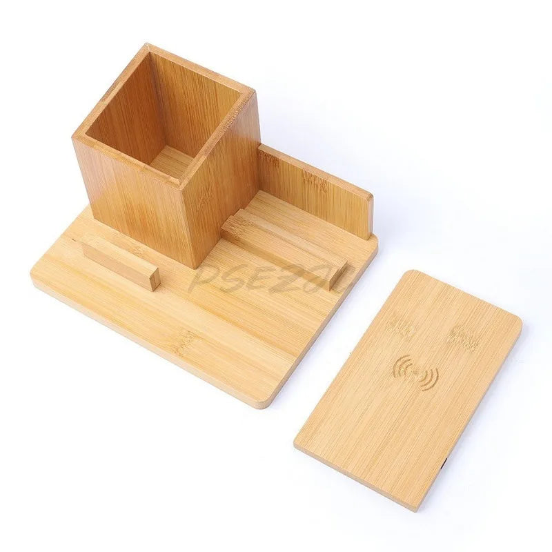 Homixy Ridge Bamboo Multi-Function Desk Organiser — Homixy Modern Desks & Workspace Accessories — view 5