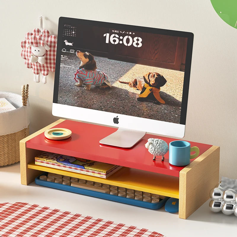 Homixy Ledger Deep-Shelf Monitor Riser — Homixy Modern Desks & Workspace Accessories — view 4