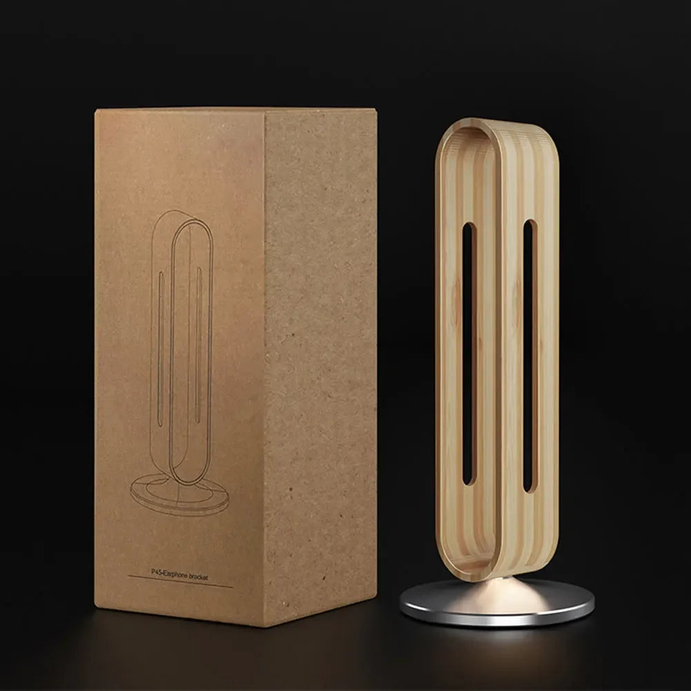 Homixy Bough Bamboo and Aluminium Headphone Stand — Homixy Modern Desks & Workspace Accessories — view 5