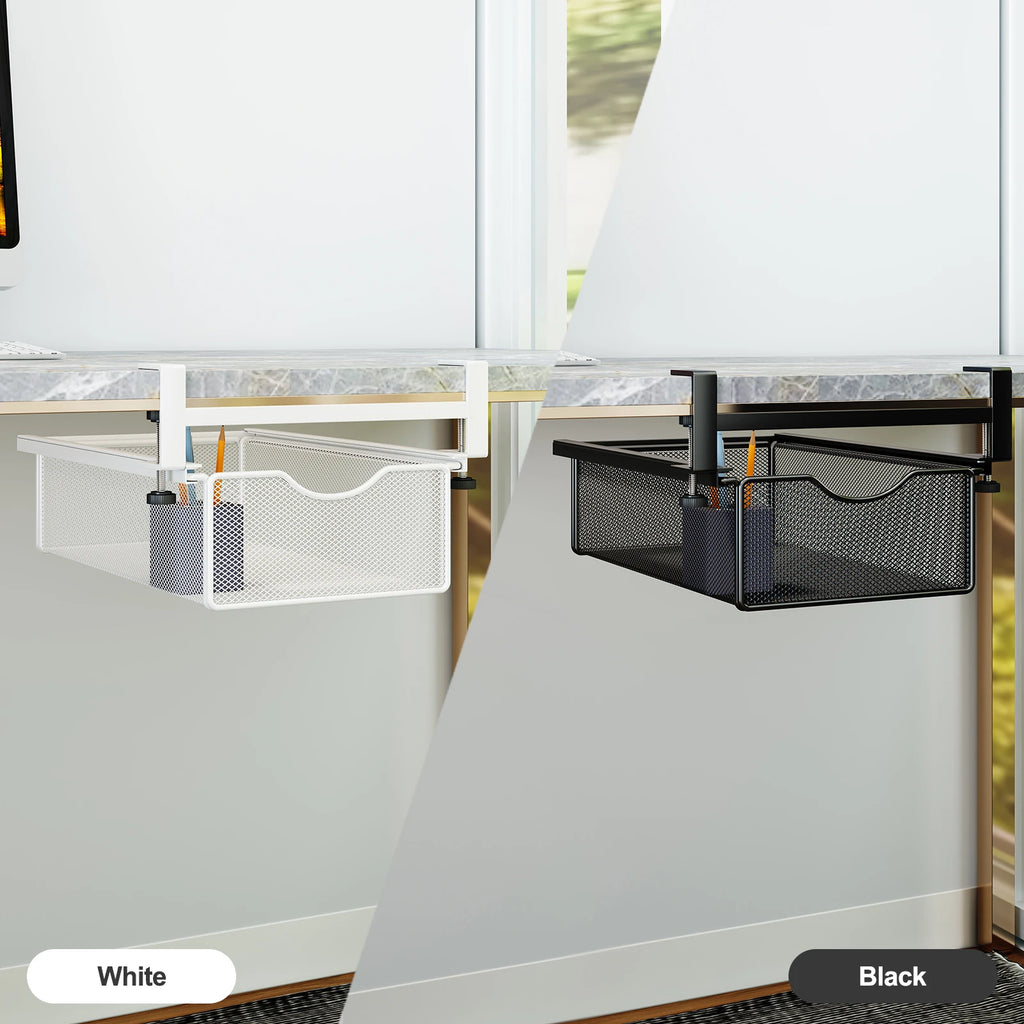Homixy Runner Rod-Mount Under-Desk Drawer — Homixy Modern Desks & Workspace Accessories — view 4