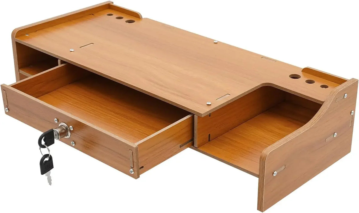 Homixy Vault Lockable-Drawer Monitor Riser — Homixy Modern Desks & Workspace Accessories — view 3
