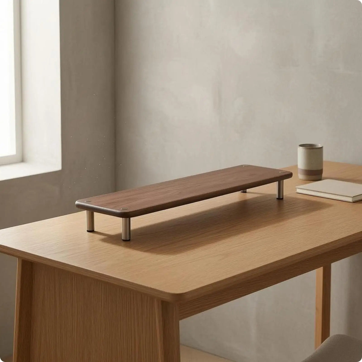 Homixy Stilt Wood and Steel Monitor Riser — Homixy Modern Desks & Workspace Accessories — view 5