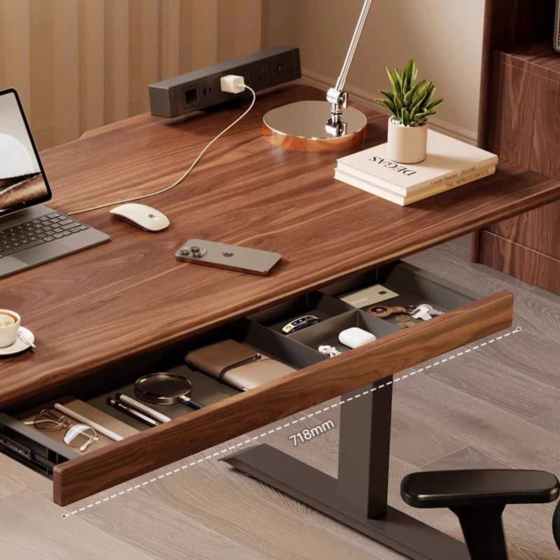 Homixy Rail Black Walnut Under-Desk Tray — Homixy Modern Desks & Workspace Accessories — view 5