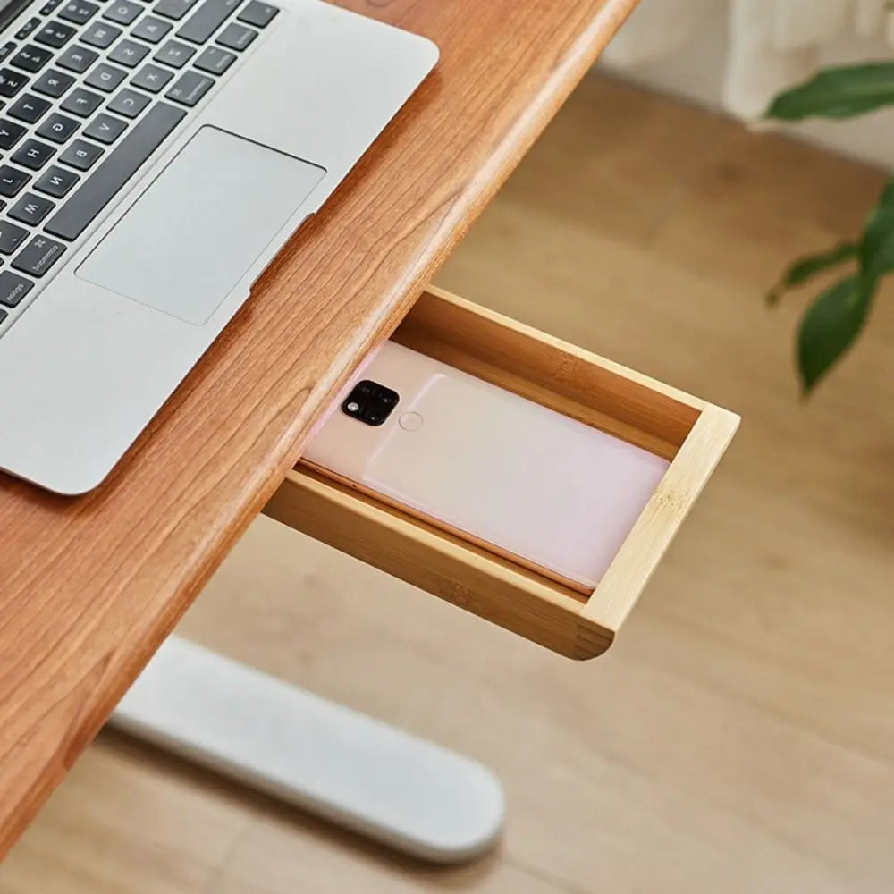 Homixy Slip Bamboo Under-Desk Hidden Drawer — Homixy Modern Desks & Workspace Accessories — view 3