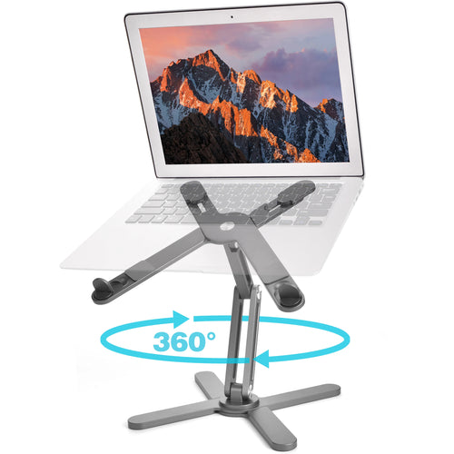 Homixy Arc Rotating Aluminium Laptop Stand — Homixy Modern Desks & Workspace Accessories