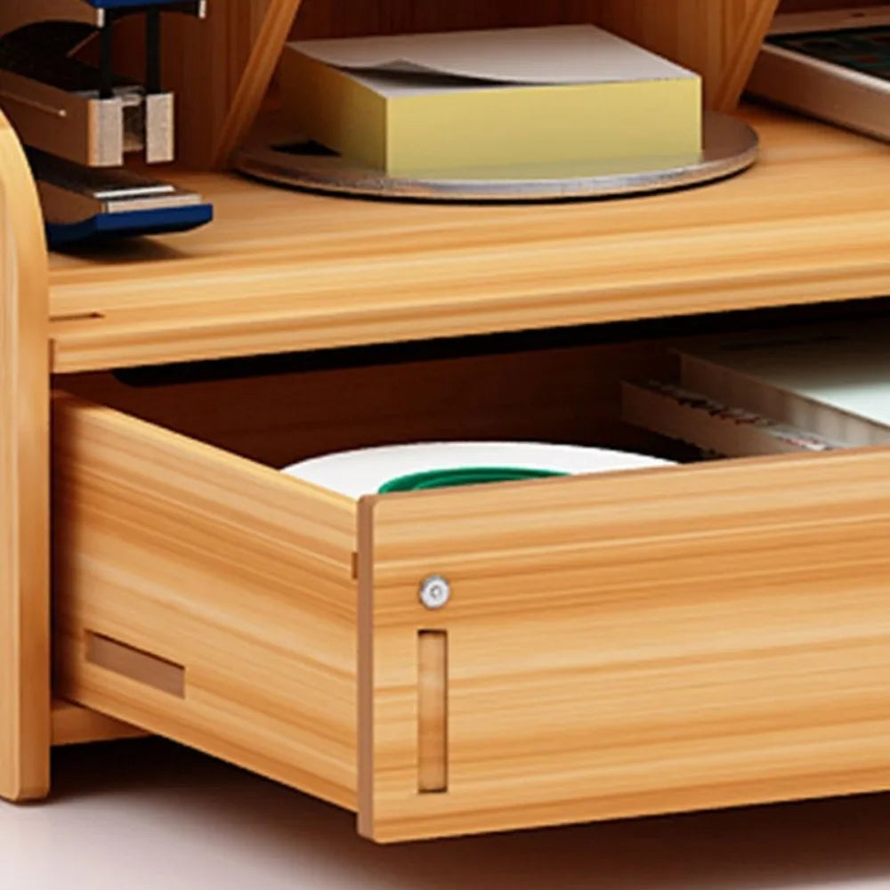 Homixy Ledger Multi-Grid Desk Organiser with Drawer — Homixy Modern Desks & Workspace Accessories — view 4
