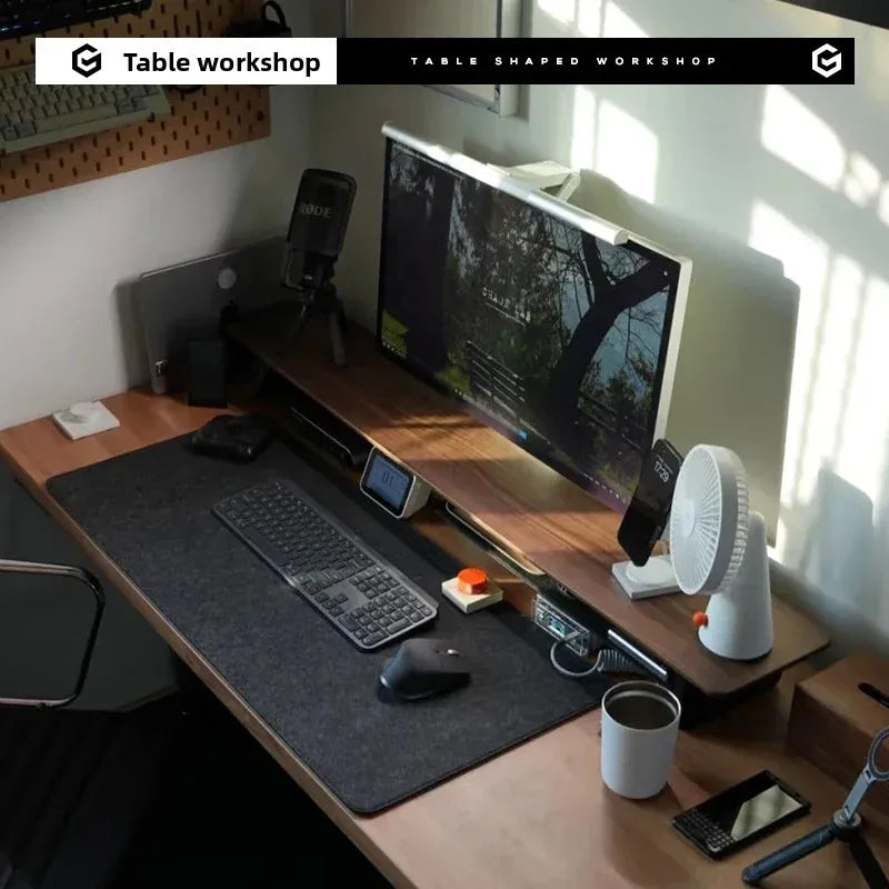 Homixy Kaido Modular Walnut Monitor Riser — Homixy Modern Desks & Workspace Accessories — view 4