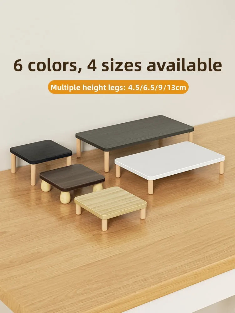 Homixy Alcove Wood Monitor Riser with Storage Bay — Homixy Modern Desks & Workspace Accessories