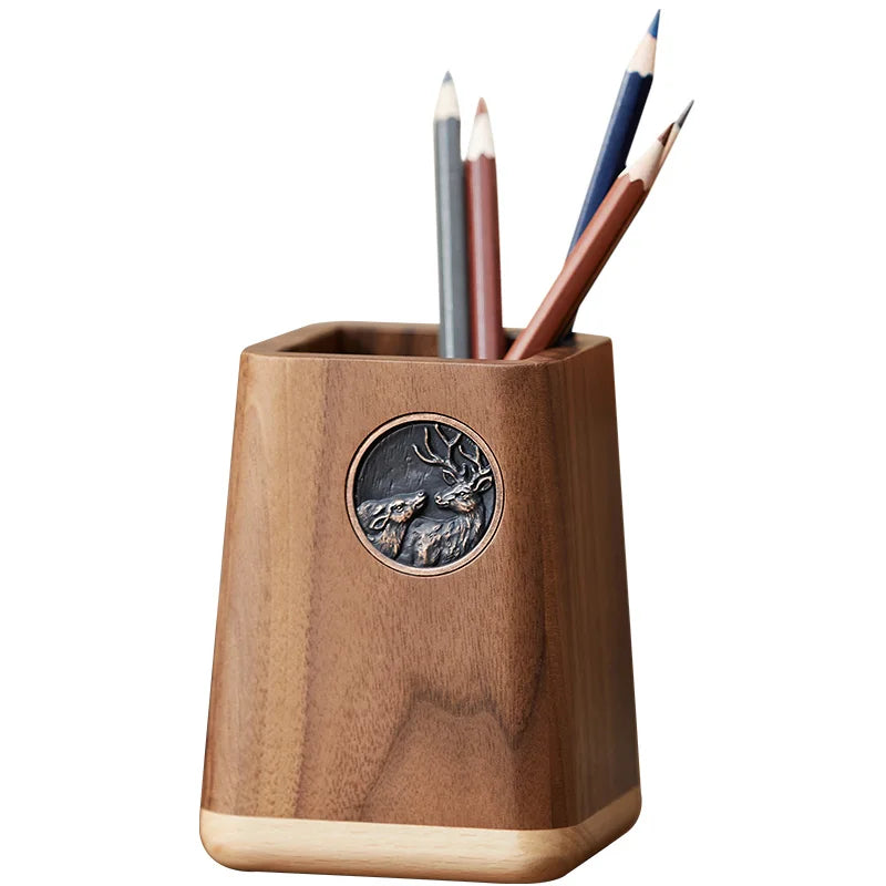 Homixy Quill Black Walnut Pen Block — Homixy Modern Desks & Workspace Accessories — view 5