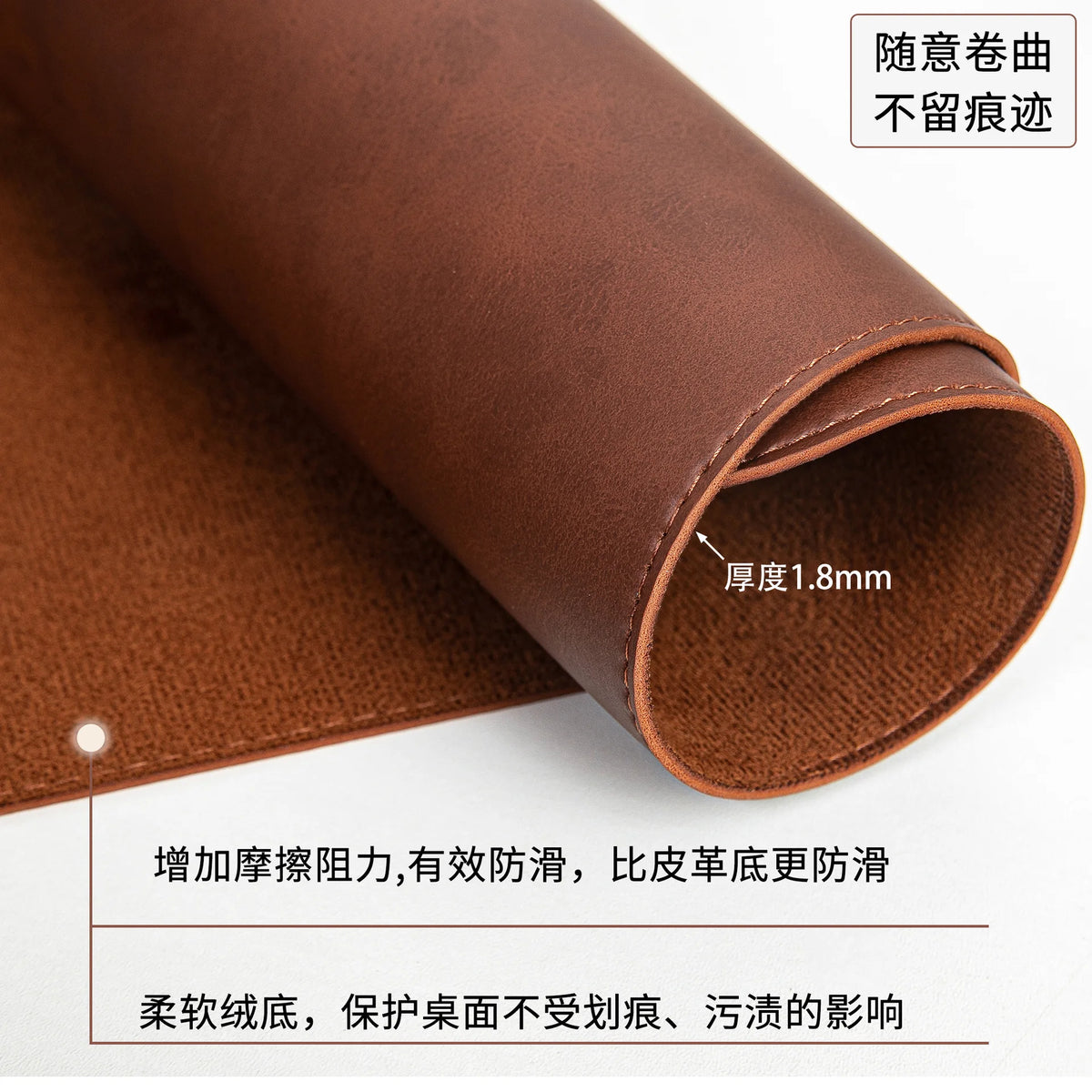 Homixy Atelier Full-Grain Texture Desk Mat — Homixy Modern Desks & Workspace Accessories — view 4