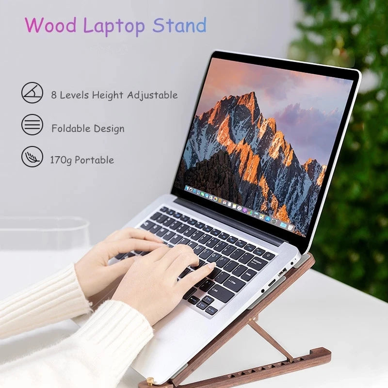 Homixy Pivot Solid Wood Laptop Riser — Homixy Modern Desks & Workspace Accessories — view 2