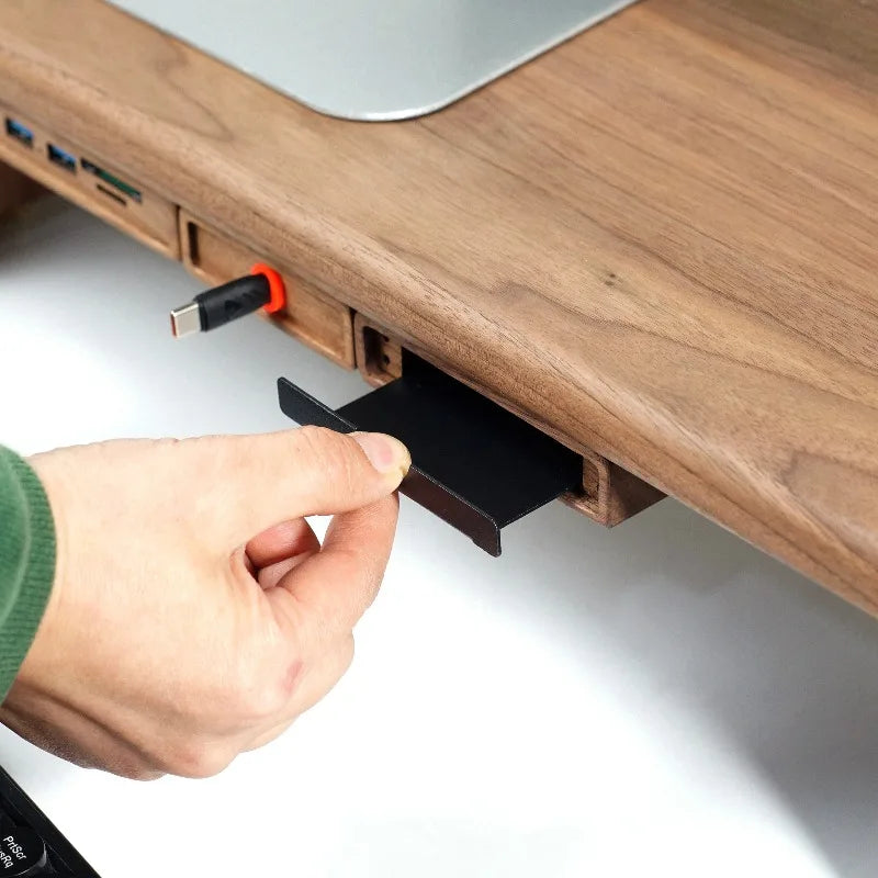 Homixy Tenon Solid Wood Modular Monitor Riser — Homixy Modern Desks & Workspace Accessories — view 3