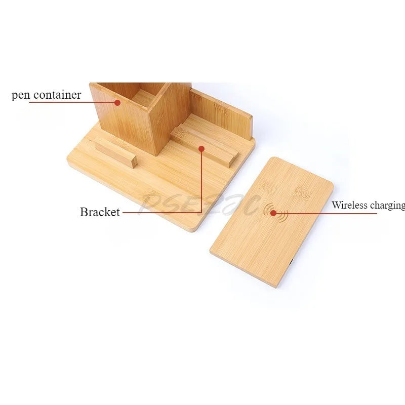 Homixy Ridge Bamboo Multi-Function Desk Organiser — Homixy Modern Desks & Workspace Accessories — view 3