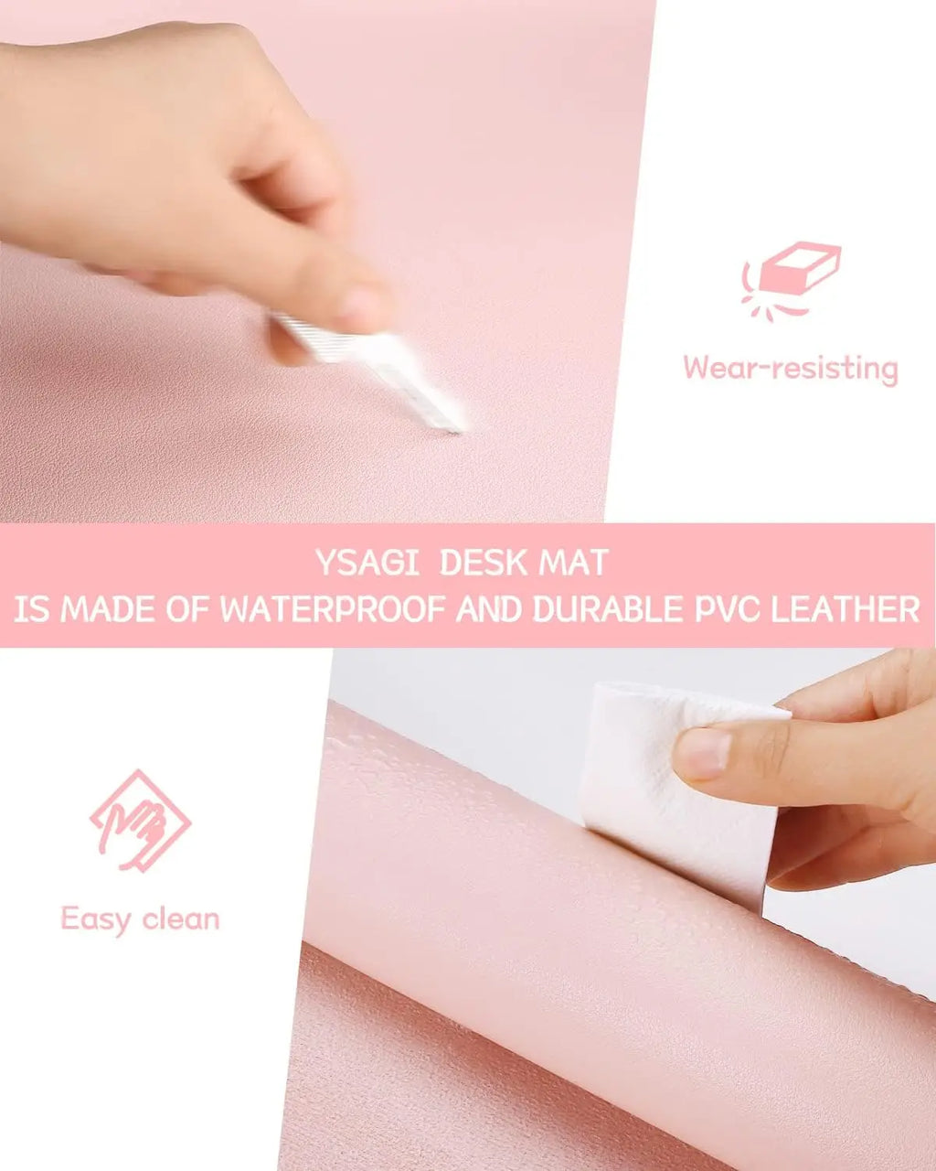 Homixy Line Leather Desk Pad — Homixy Modern Desks & Workspace Accessories — view 4